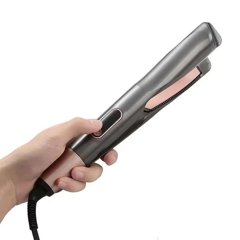 2 in 1 Hair Curler Straightener Professional Curling Irons Titanium Plate Dual Voltage Flat Iron