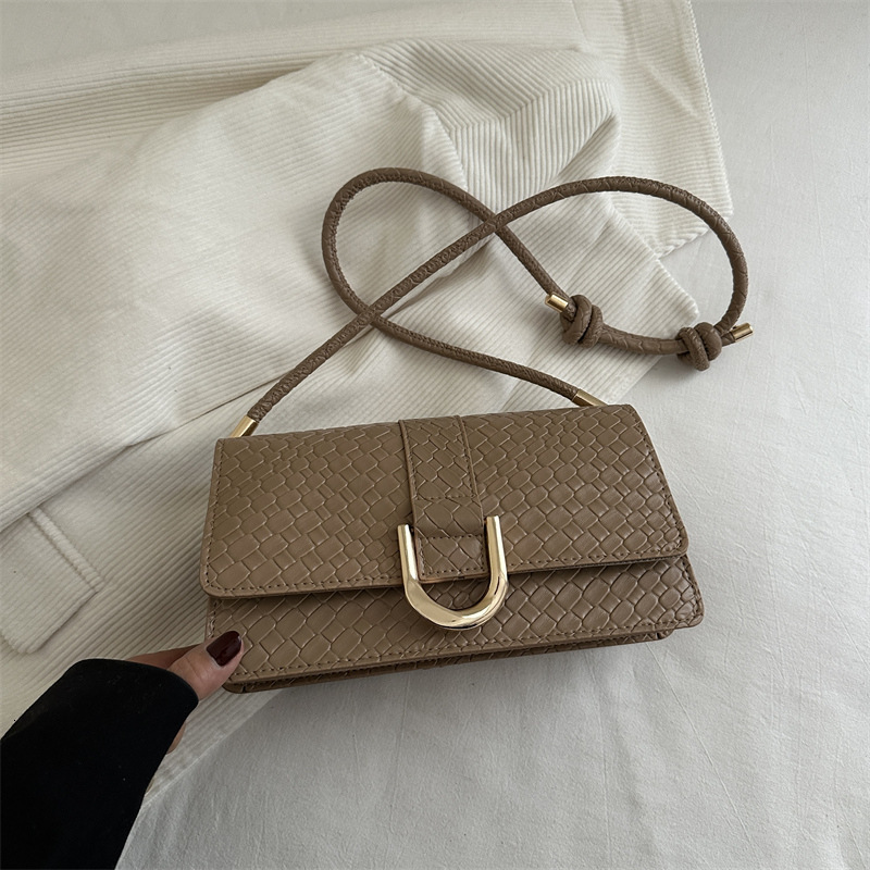 Large Capacity New Free Delivery Designer Bag Woven For Women 2025 Luxury Bag New Style Texture Fashion Handheld Underarm Single Shoulder Stick Women&