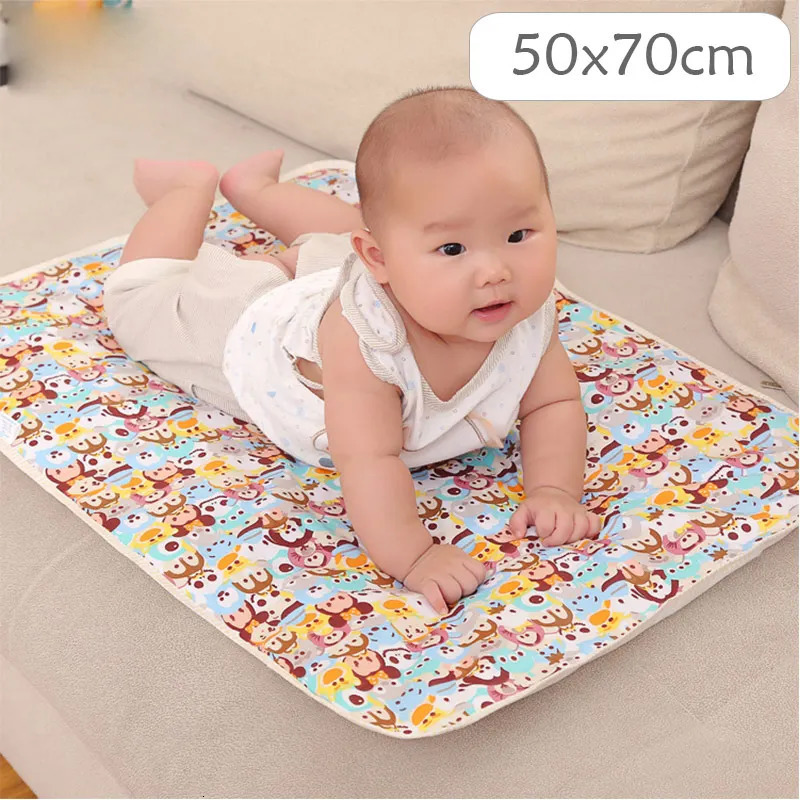 50x70cm Baby Changing mat Infants Portable Foldable Washable waterproof mattress children game Floor mats Reusable Diaper 250515