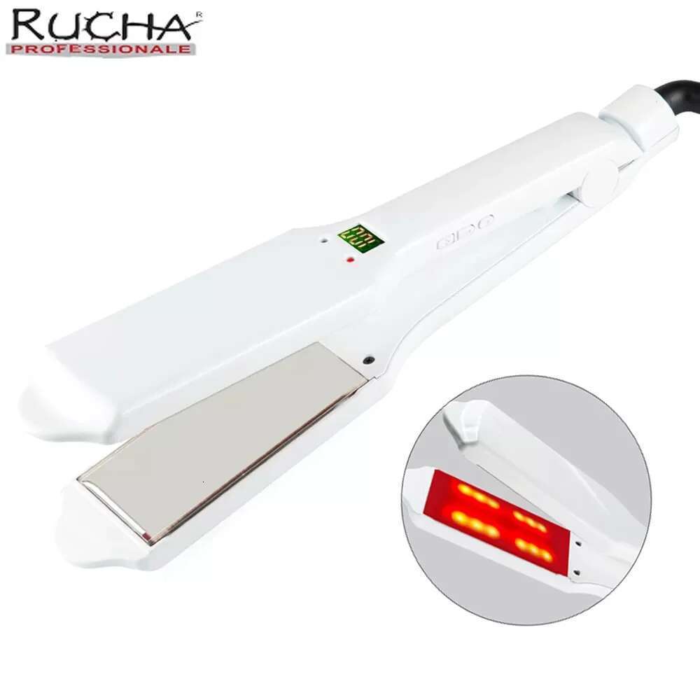 RUCHA irons Infrared Ultrasonic Care Iron for Frizzy Dry Keratin Repair 2 inch Hair Treatment Recovers Irons