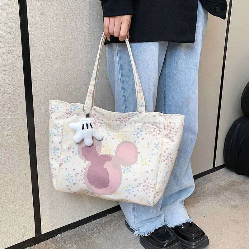 Disney Mickey New Fashion High Quality Handbag Cartoon Casual Versatile Large Capacity Womens Shoulder BagXJ250515