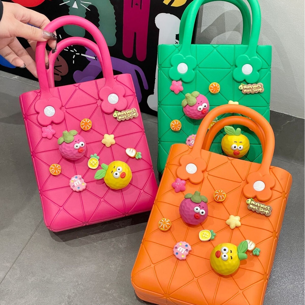 EVA Fashion Cave Summer New DIY Handbag Dopamine French Waterproof Storage Beach Bag