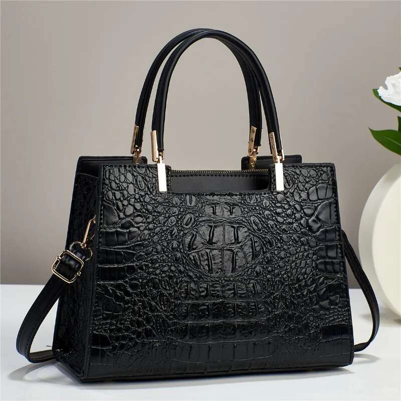 Brand Shoulder Bag High Quality Crocodile Patterned Crossbody Bags For Women Handbag Ladies Casual Tote Sac