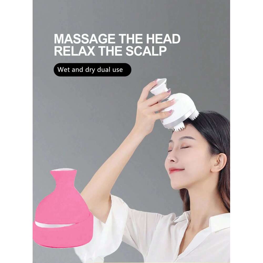 Scratcher For Full Body Massage High Frequency 4 Heads Electric Scalp Stimulator hine Silicone Head Massager