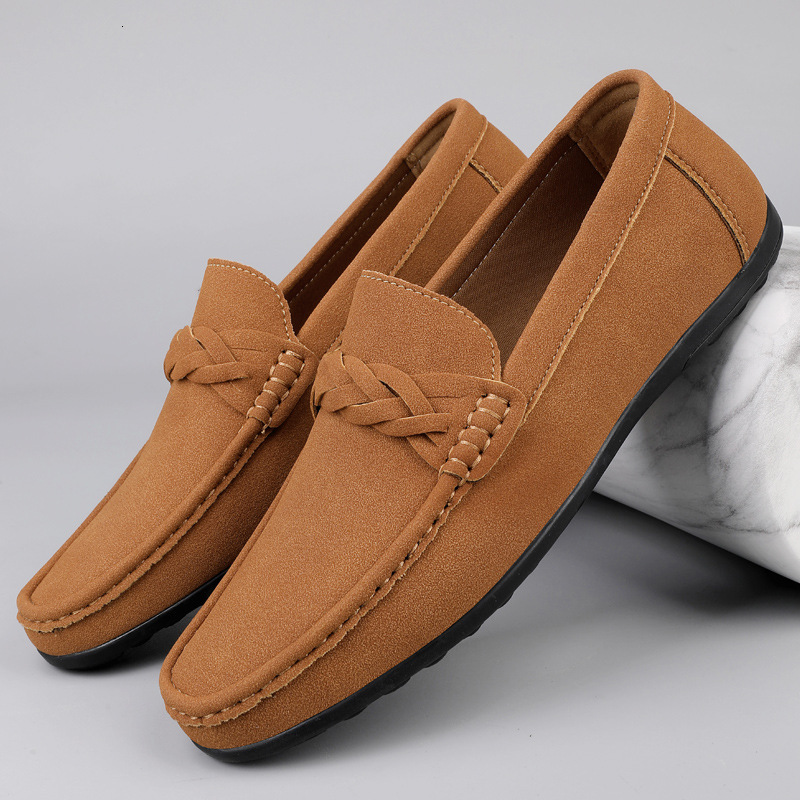 Four Seasons Bean Driver S One Step Men Casual Shoes S British Set Shoes Comfortable Driving Lazy Shoes Ddmysaturn