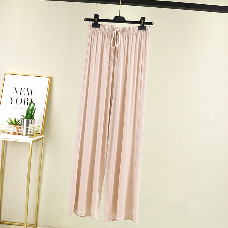 Women's Pants Modal casual straight leg pants women's summer new Korean version high waist thin home pants