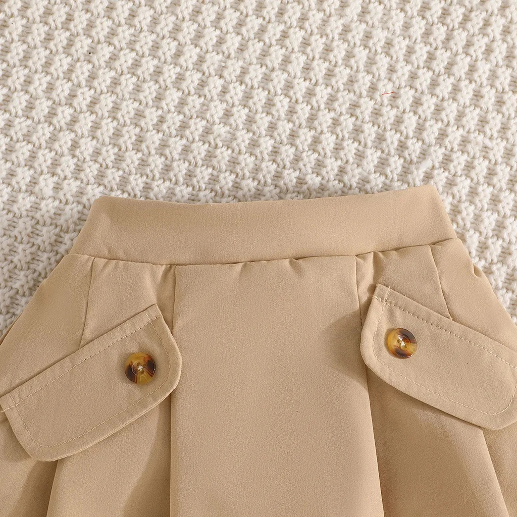 Fashion Hollow Top Vest and Pleated Skirt Summer Outfit Toddler Infant Fashion Clothing Formal Suit For Kids Girl 250515
