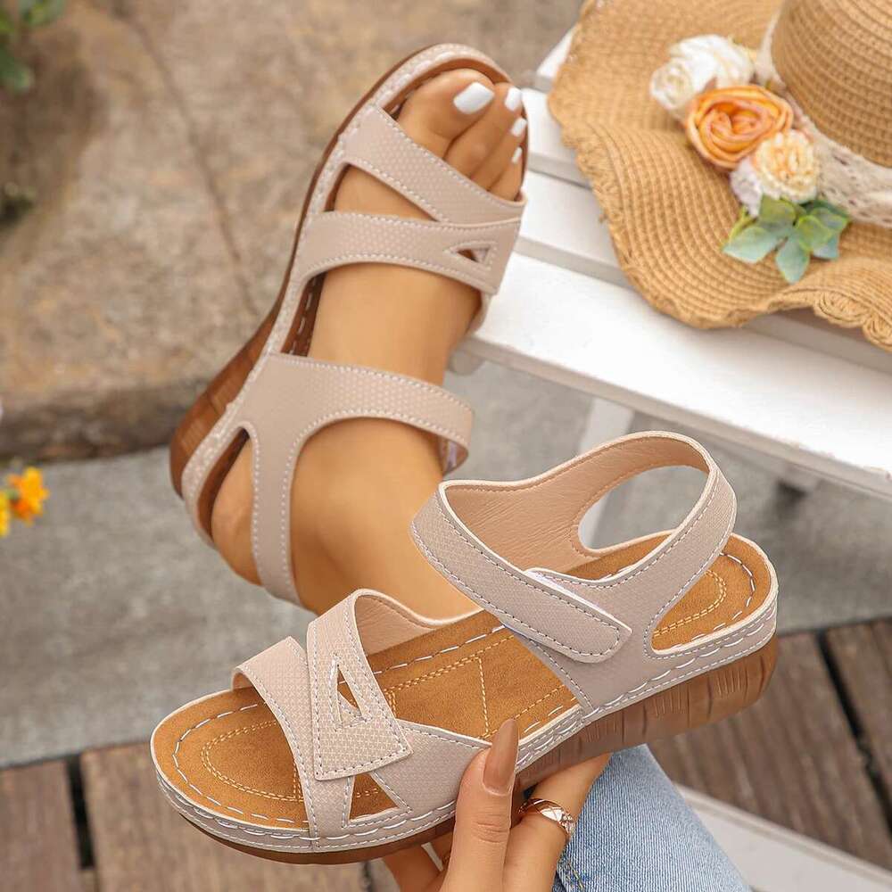 Summer Women Open Toe Walking Soft Ladies Shoes Wedge Woman Shoe Party Sandals For Female Footwear