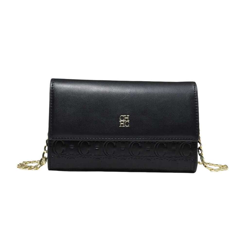 CH Exquisite Craftsmanship Crossbody Light Design Letter Elements Color Blocked Women's Chain Bag