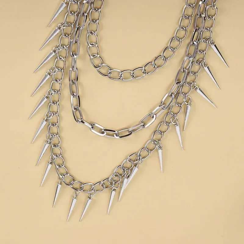 Punk Rock Belts Chain Metal Pants Waist Chain Men Women Key Chain Big Ring Wallet Keychain Jeans Unisex Hip-hop Jewelry Gifts Y250515