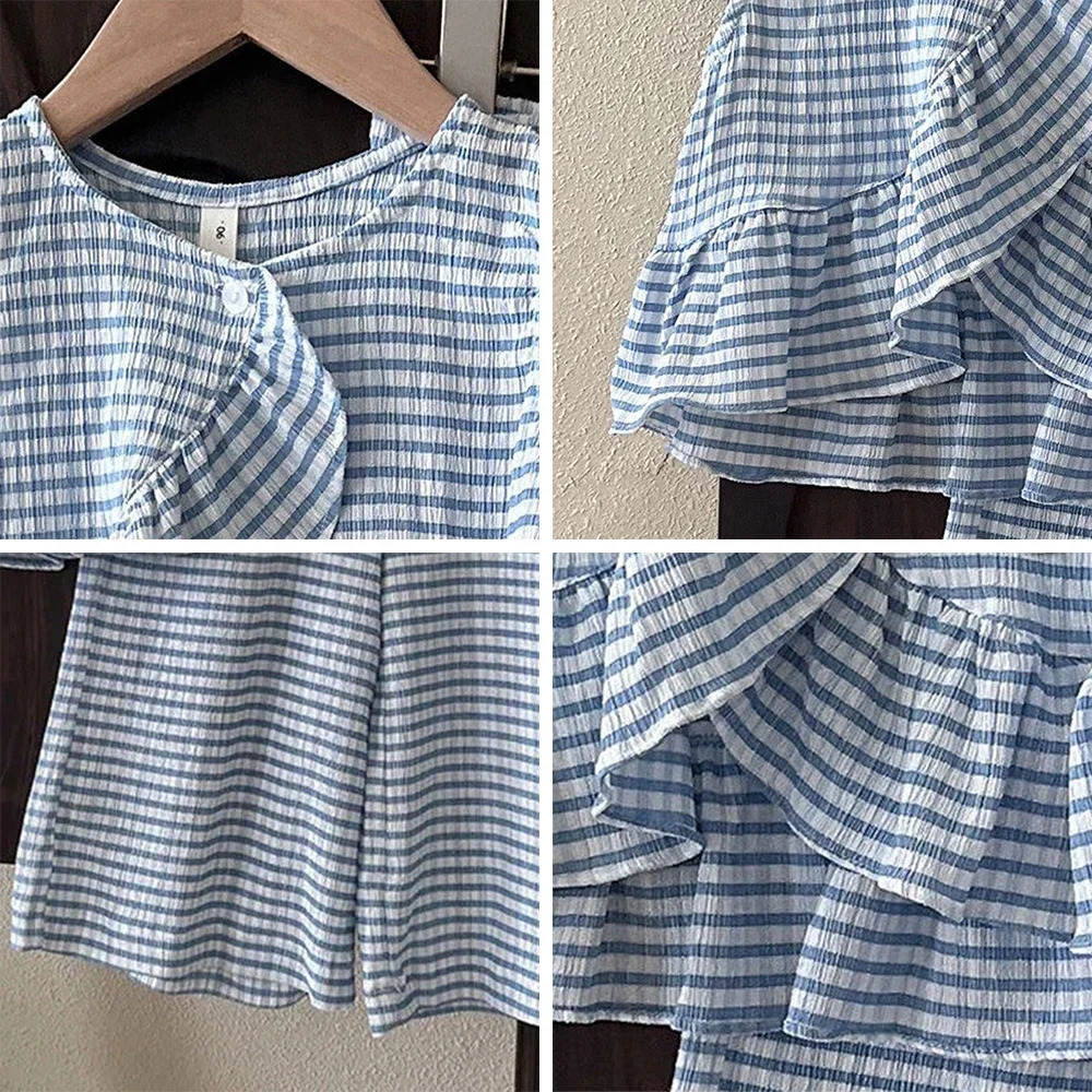 Bear Leader Girls Suit Summer Thin Section Sleeveless Undershirt Skirt Mori Suit Fashion Sleeveless Suit Two-piece Sets 250515