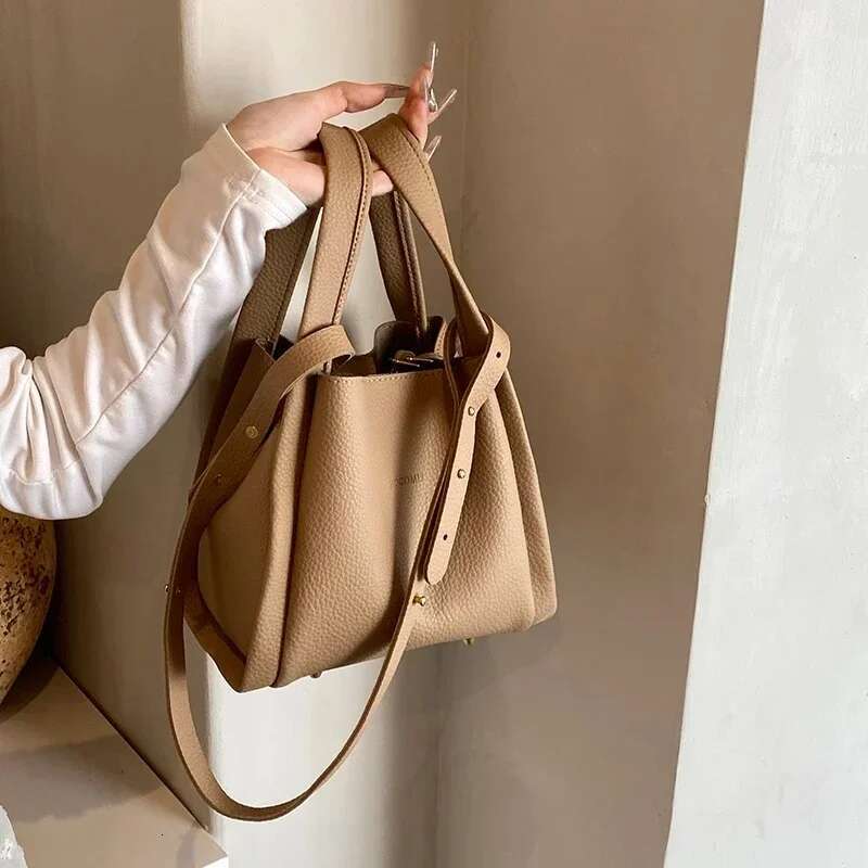 High End Tote 2024 Autumn Winter New Korean Version Simple Versatile Crossbody PU Mother And Child Shoulder Bag