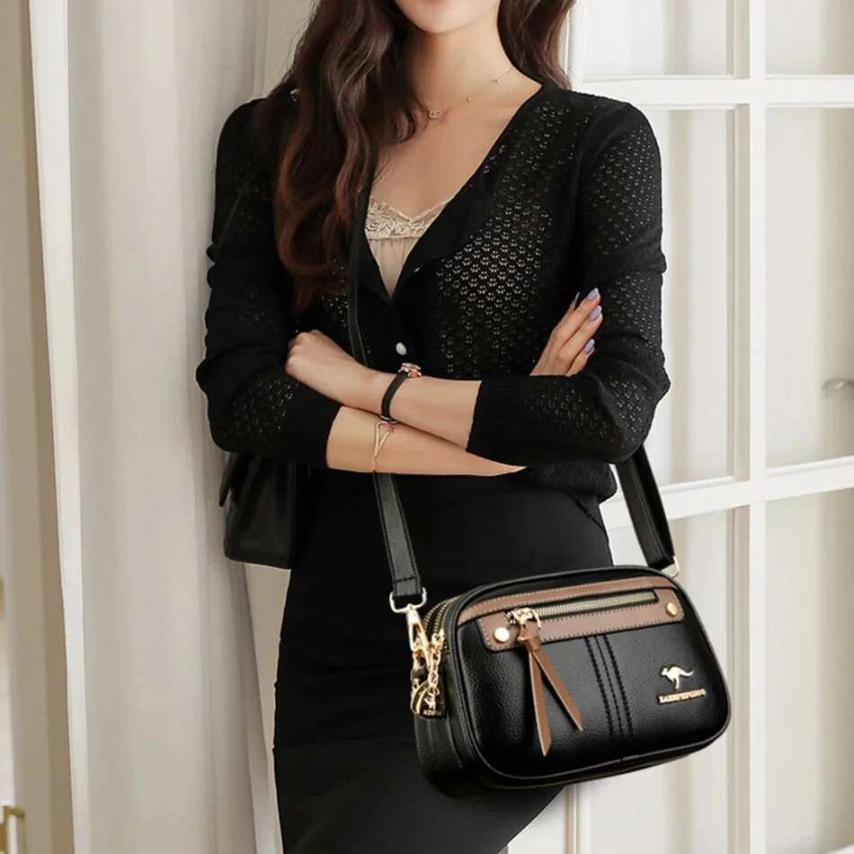 Genuine 3 Layers Designer Purses And Handbags Bag High Quality Leather Shoulder Sac Bags For Women 2024Sac A Main