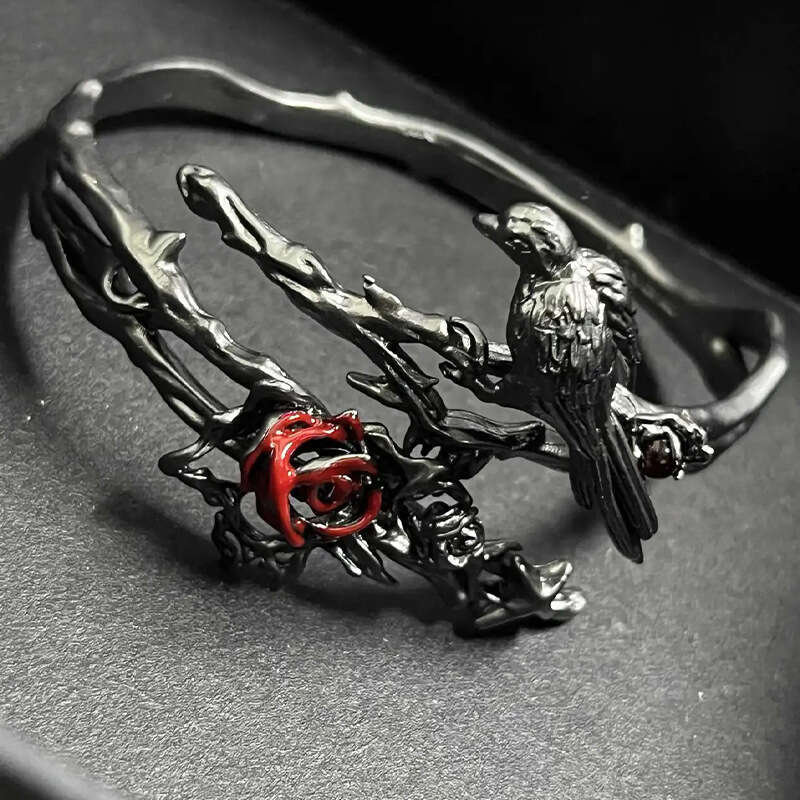 Thorn Series Bracelet Arm Ring Adjustable Sweet Cool Dark Spicy Girl Crow Red Rose Jewelry