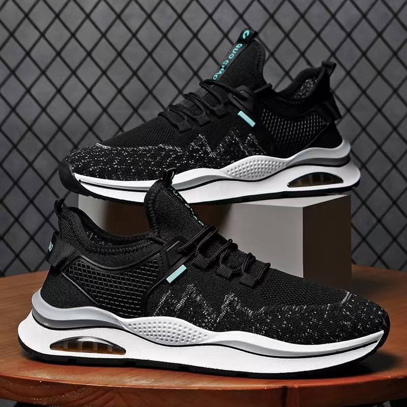 2025 Spring/Summer New Flyknit Men's Running Breathable Sports Trendy Fashionable Casual Shoes