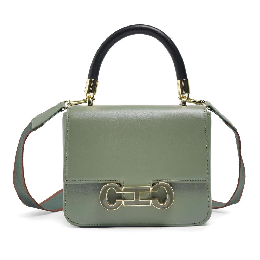 CH Elegant Brand Handbag Letter Printing Design Women's Fashion Light Niche Simple Solid Color Crossbody Bag