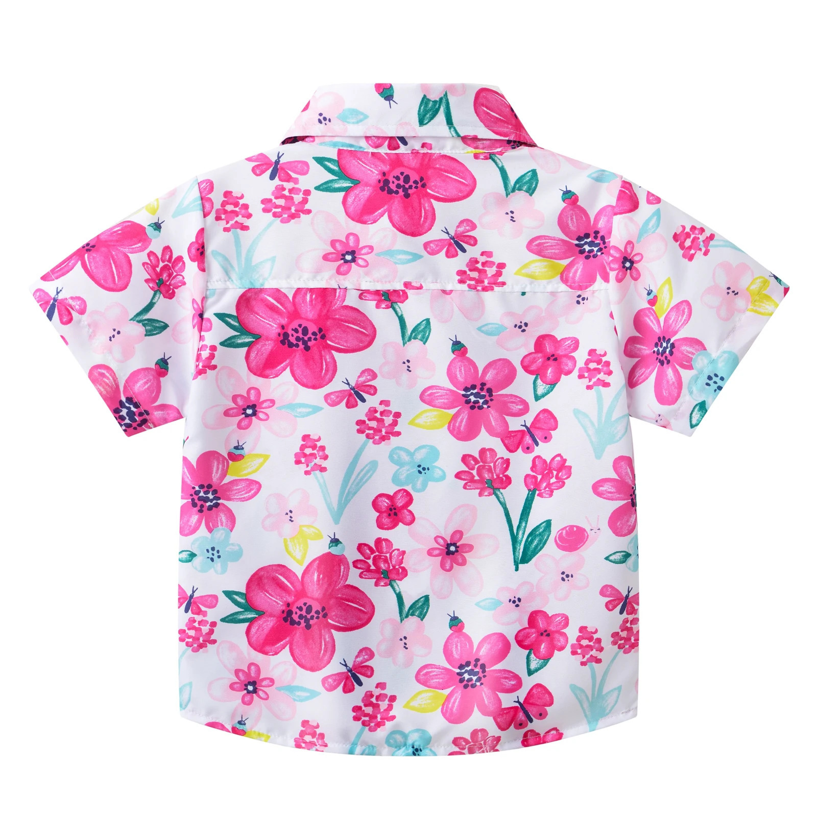 summer girls and young children casual cute sweet multicolor printing fashion short sleeve baby thin Korean shirt wholesale. 250515
