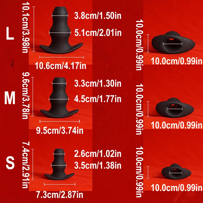 Silicone Tunnel Anal PlugsHollow Butt Ass Anus Dilator Sex ToysAnalplug Buttplug ButplugProstate Massage 250515
