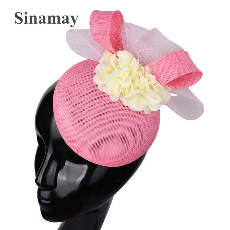 Lavender Flower Women Fascinator Hat Cocktail Millinery Church Headband Elegant Fancy Headpiece Nice Show Party Mesh Caps 250514