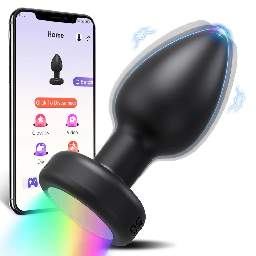 Wireless Bluetooth Prostate Massager Vibartor for Male APP Remote Control Butt Plug Women Anal Vibrating Adults Sex Toys 250515