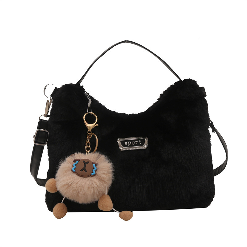 Free Delivery Designer Bag Autumn And Winter Fashion Plush Hand For Women 2025 Fashionable Single Shoulder Crossbody Hairy Bag Luxury Bag