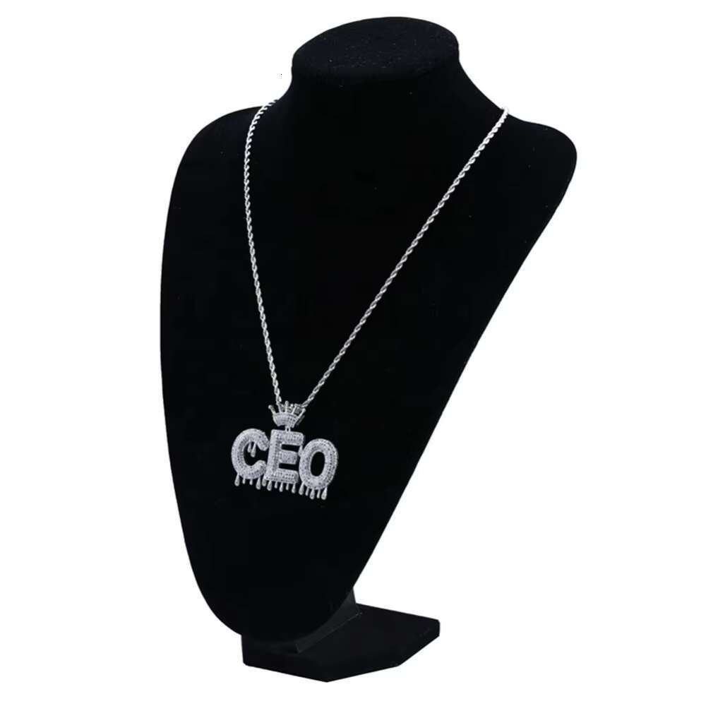 2022 Hot Custom Name Letters Chain Pendants Necklaces Iced Out Charms CZ Hip Hop Mens Jewelry With Gold Sier Tennis Chains New