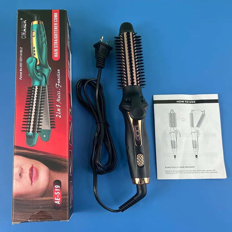 Ladies straightener and 2 in 1 hair curler thin Multi Curling Iron Professional Tools Hair Curler