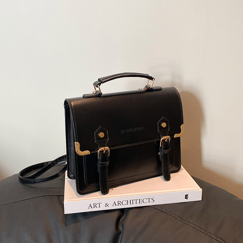Academy Premium Women's Document Double Slant Cross Single Shoulder Luxury Bag Handheld New Free Delivery Designer Bag Small Bag Fashion Versatil