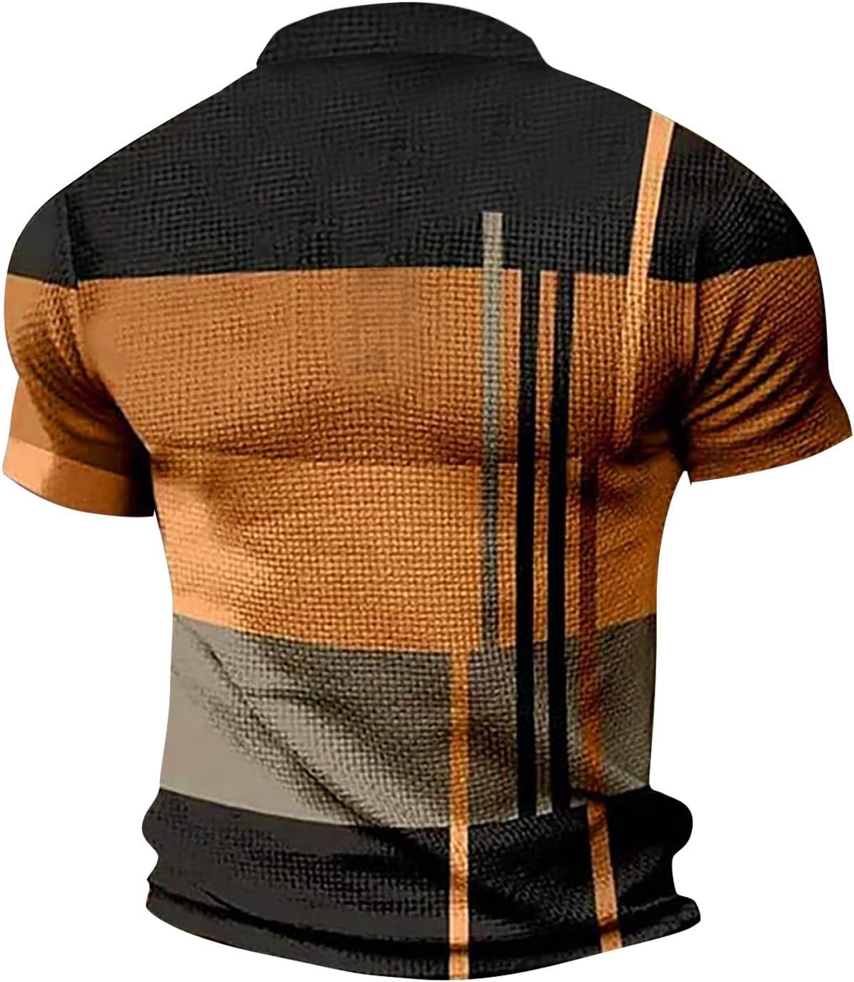 Mens Polo shirt Men's Polo Geometry Turndown 3D Print Golf Button-Down Outdoor Street Short Sleeves Shirt Clothing Polos shirts Fashion Trends
