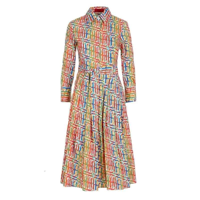 New Women's Popular High Grade Elegant Female Long Sleeved Dress Classic Fashion Vintage Ladies Versatile Dresses