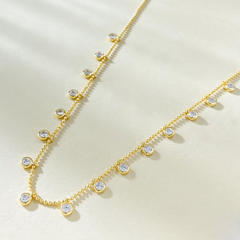 2025 Ins Top Sell Lady Luxury Jewelry Tassels Pendant Genuine 100% 925 Sterling Silver Round Cut Lab Moissanite Diamond Gemstones Party Women Wedding 