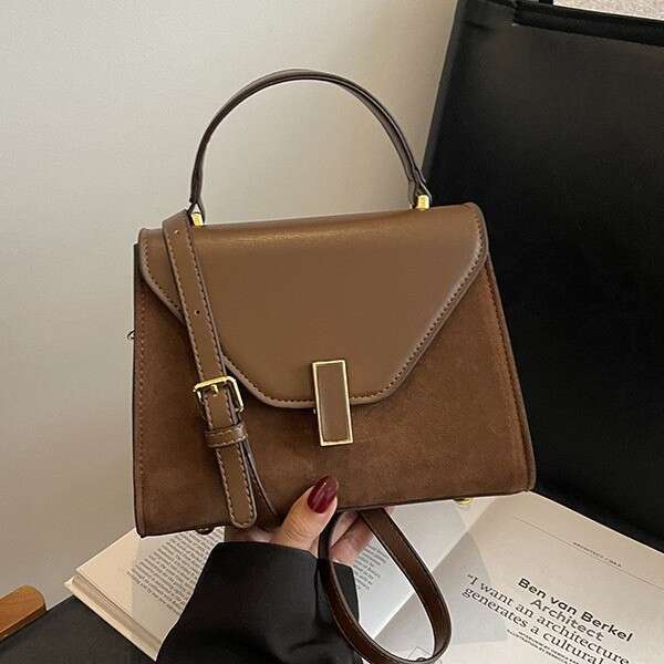 autumn and winter new popular Kelly frosted texture single shoulder crossbody women s bag