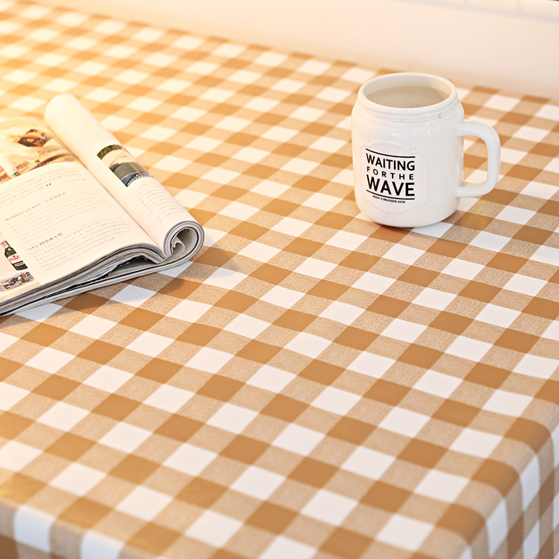 B401 waterproof tablecloth, oil-proof and wash-free new pvc table mat decorative table cloth home internet celebrity ins style coffee table cloth
