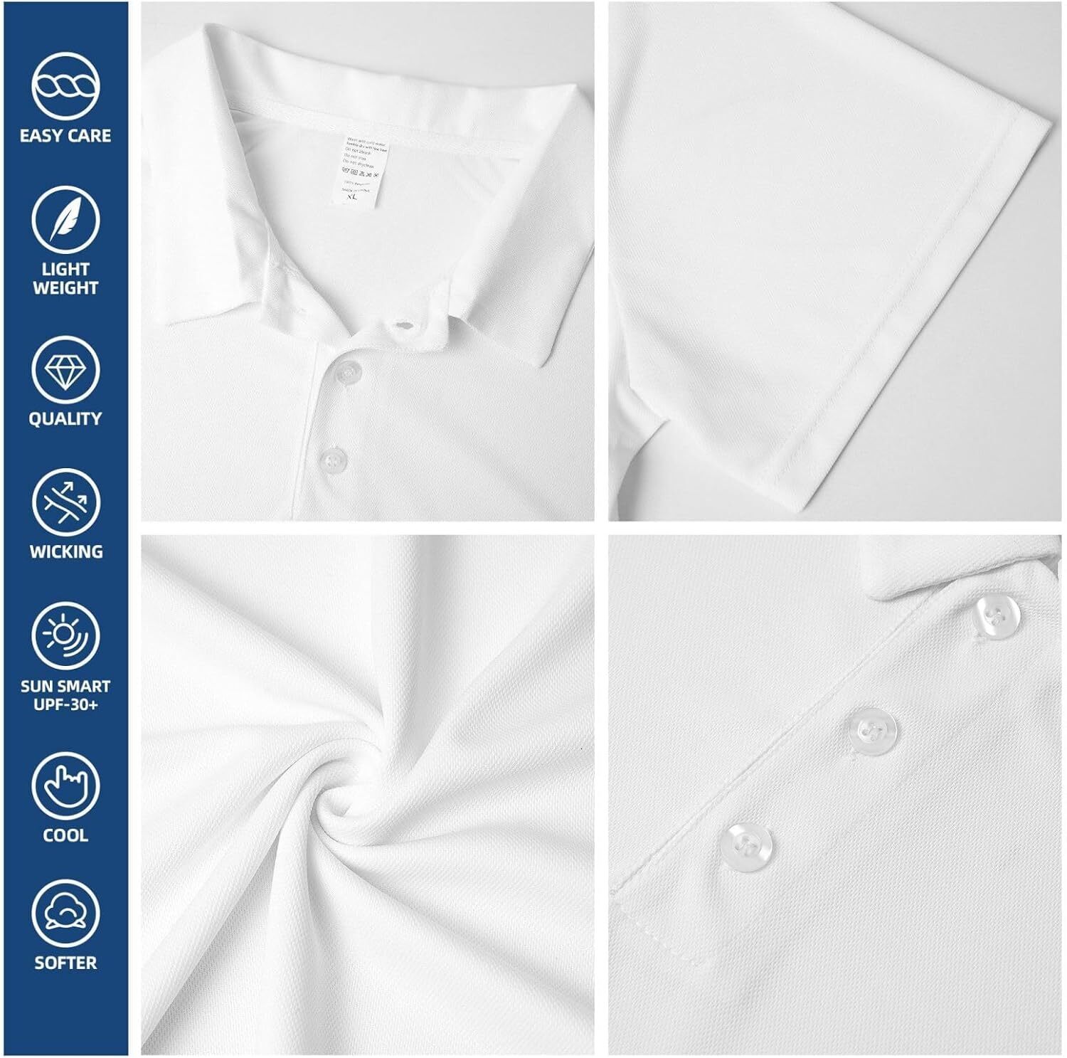 Mens Polo shirt Polo Shirts for Men - 3D Realistic Shark Casual Short Sleeve Button Down Mens Polo Golf Shirts Polos shirts tshirt Casual tops summer 