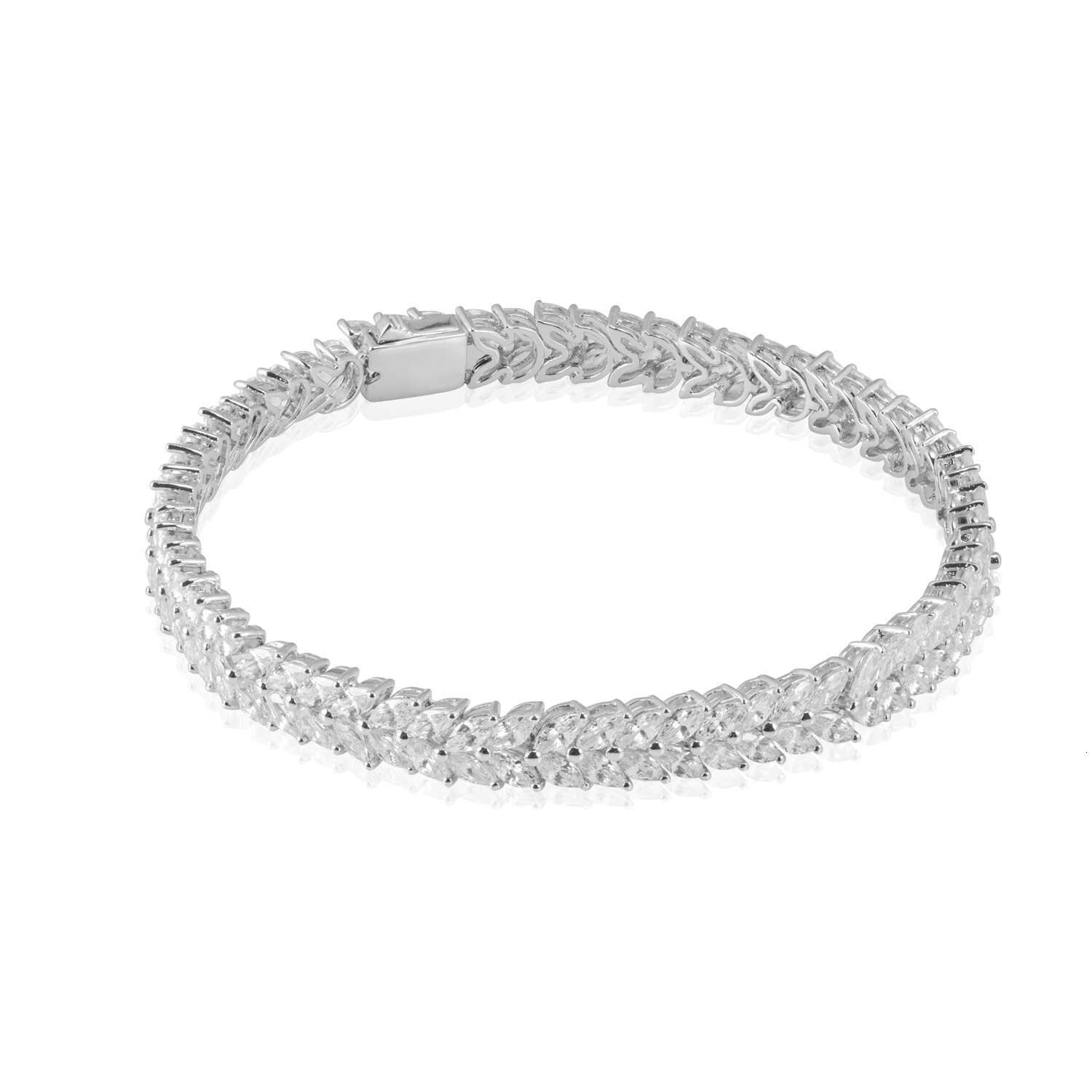 Fine Jewelry High-End Tennis Moissanite Sterling Sier Fashion Bracelet for Dateing