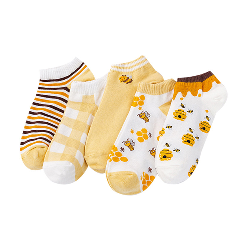 JW44141 Thin Spring and Summer Women's Sports Socks Polyester 13-18 Year Girl Shallow Mouth Short Socks Boat Retail and Wholesale