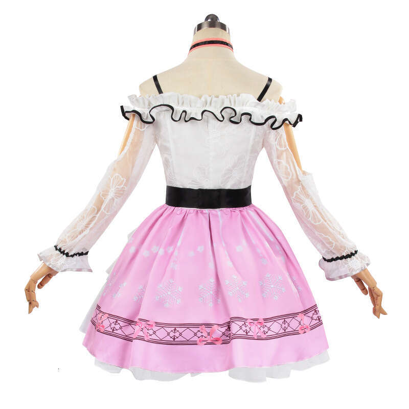 Infinite Warm Coswear Open World X up Adventure Pink Dress cosplay costume