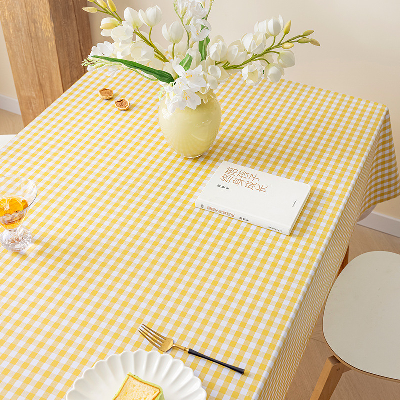 B403 waterproof tablecloth, oil-proof and wash-free new pvc table mat decorative table cloth home internet celebrity ins style coffee table cloth