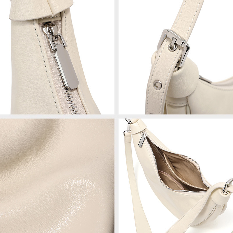 2025S designer fashionable new genuine leather women versatile dumpling high-end commuting shoulder bag crossbody bag