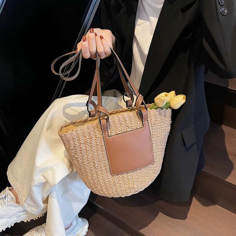 Trendy Paris-Style Leather Tote Bag - Minimalist Crossbody Clutch Vintage Messenger Purse Women's Casual Solid Color Shop