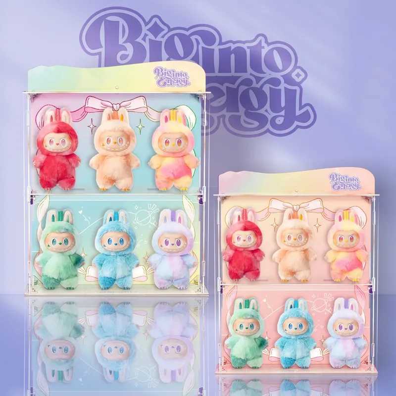 New Bubble Mart The Monster Big Into Energy V3 Vinyl Plush Pendant Blind Labubu Display Box Can Hold 3 To 6 Dolls Free shipping