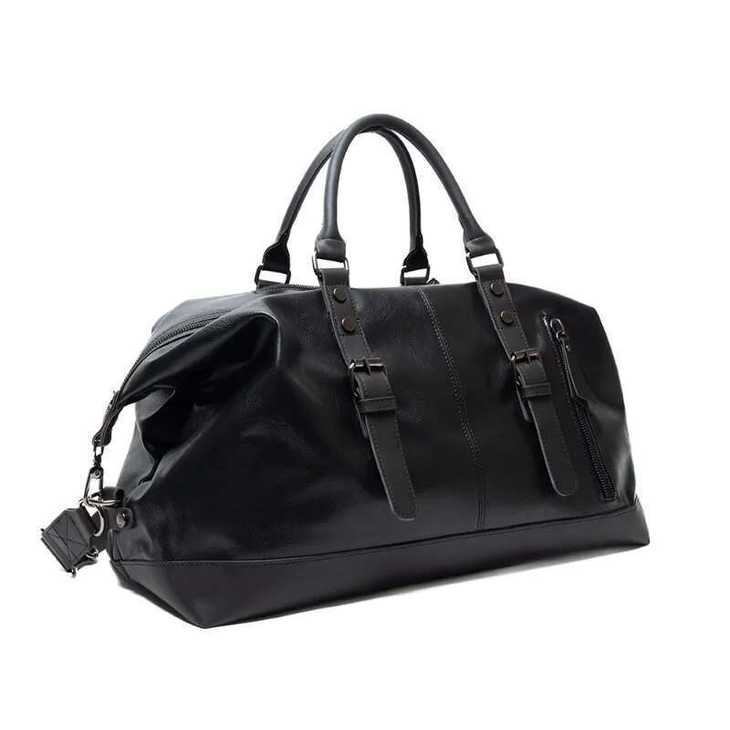 2025 New Men Travel Totes Crossbody Shoulder Bags Large Capacity Handbag Fashion Top-Handle Waterproof PU Leather Laptop Bag