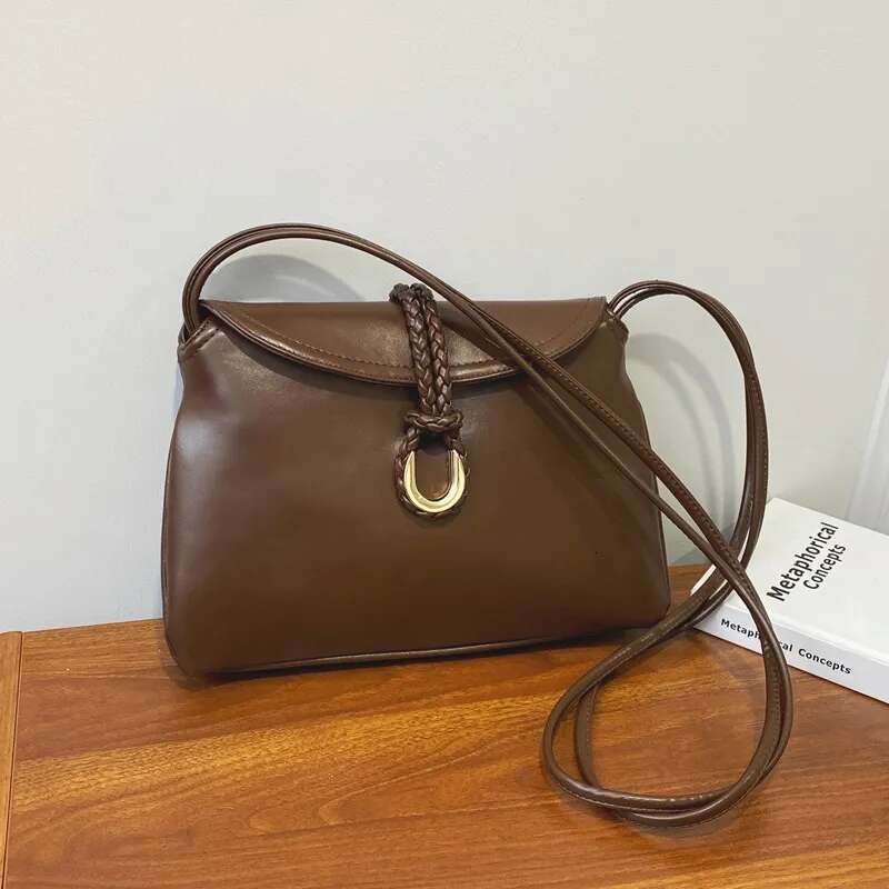 Stylish Casual Commuter Tote Bag Elegant Solid Color Handbag - Minimalist Paris Fashion Designer Inspired Messenger Purse