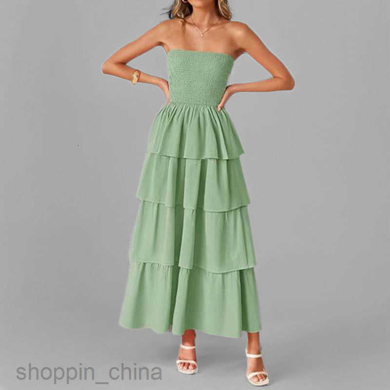 Women Dresses Spring New Women's Clothing Elegant Skincare Solid Color Long Dress for Women