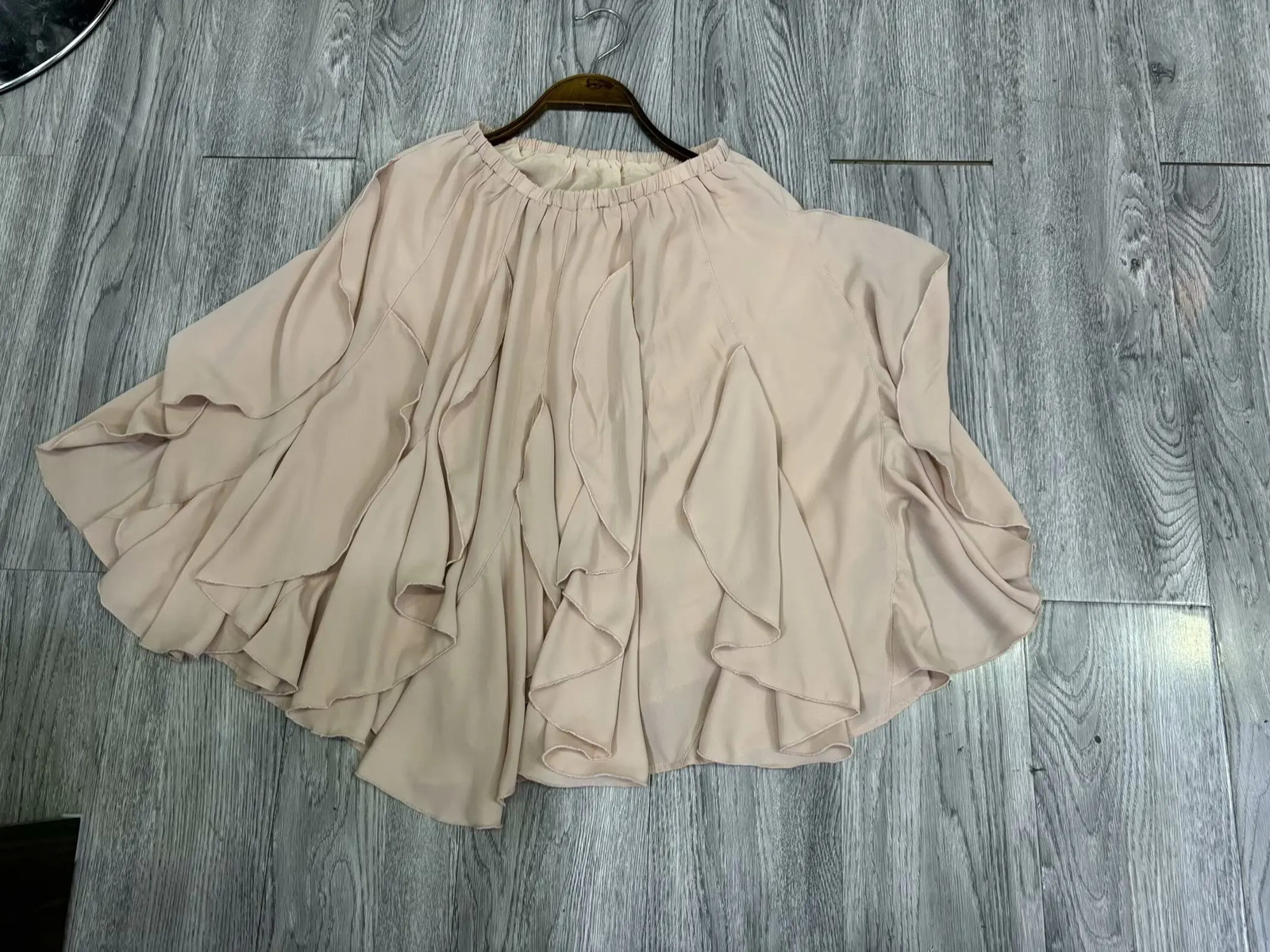 European and American style summer irregular temperament versatile high waist Aline skirt 250515