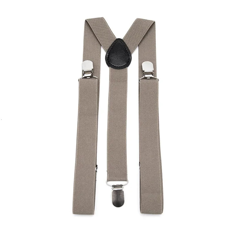 26 Color Unisex Elastic Suspenders Y-Back Braces Men Gift Gentleman Adjustable Straps for Wedding Suit Party Daily Accessory 250515