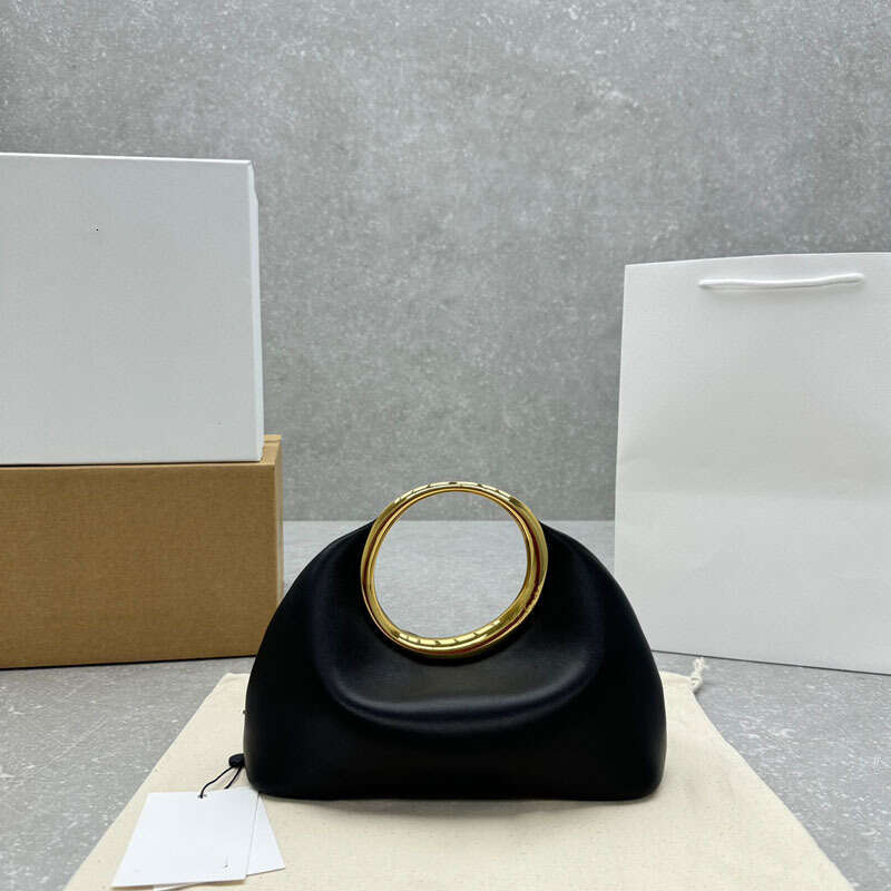 Women's Bags Designer French Niche Circular Handle Handbag Fashionable Women's Banquet Bag Sheepskin