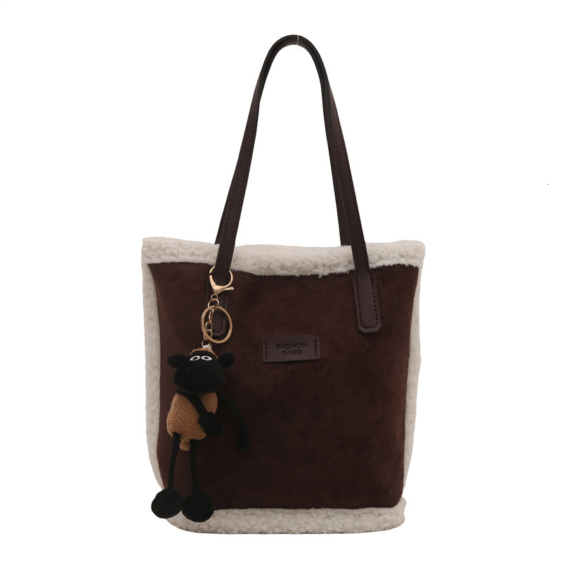 Free Delivery Designer Bag Suede Small Women 2025 New Fashionable Fur Tote For Autumn Winter Work And Commuting Luxury Bag