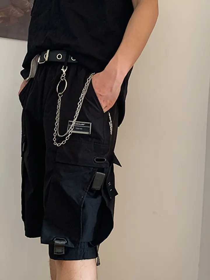 2023 new metal punk style chain belt mens pants chain hundred with hip hop jk korean pants belt female cool ins new wave gift Y250515