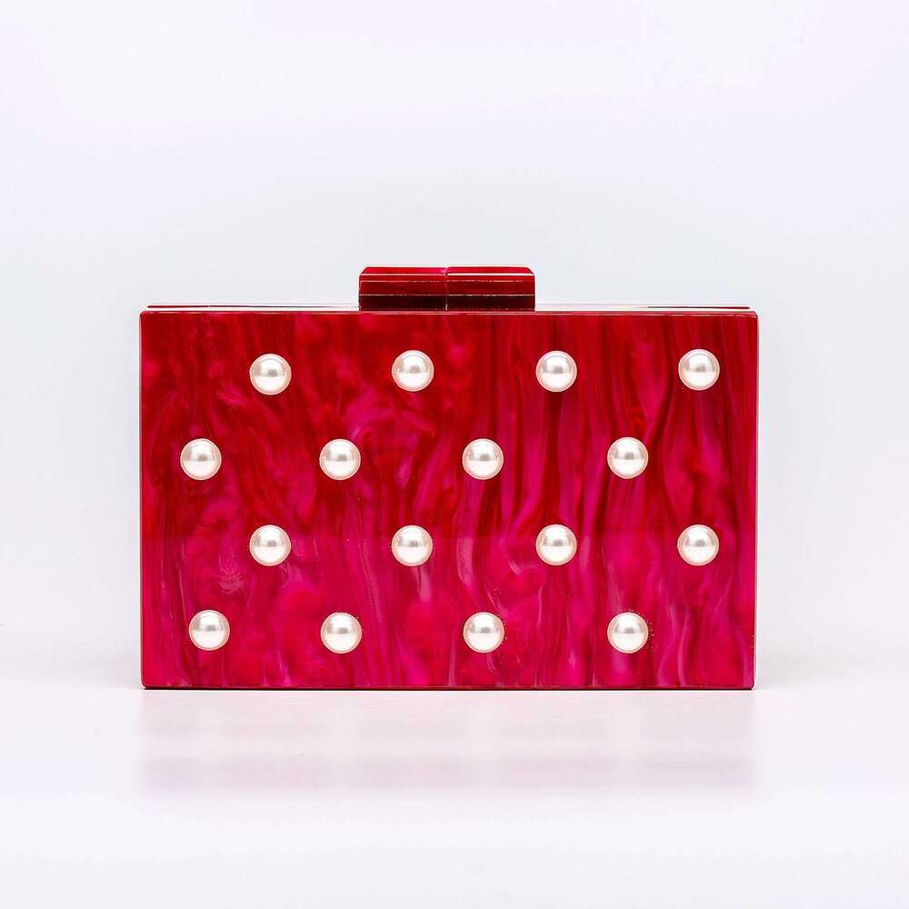 2025 Women's New Single Shoulder Diagonal Span Shaped Shell Acrylic Bag Fashionable Wedding Banquet Handbag